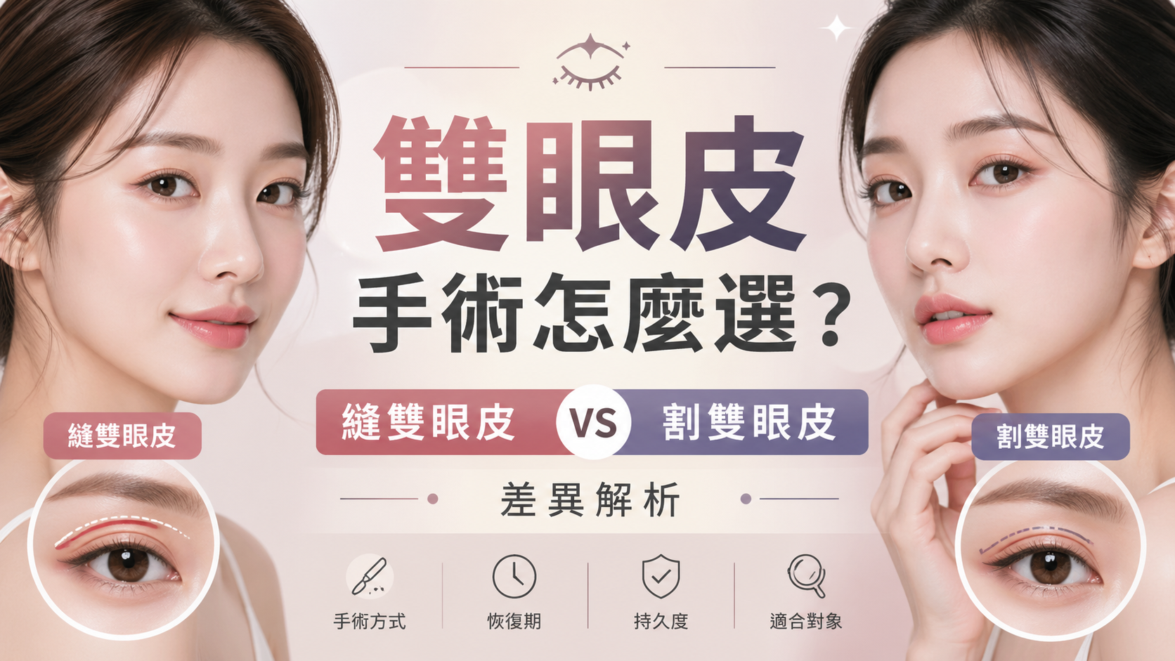 雙眼皮手術怎麼選。